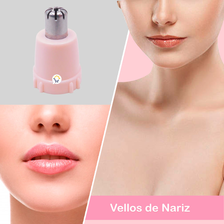 Depiladora Femenina 4 en 1 Recargable Vellos Piernas Bikini KM3024