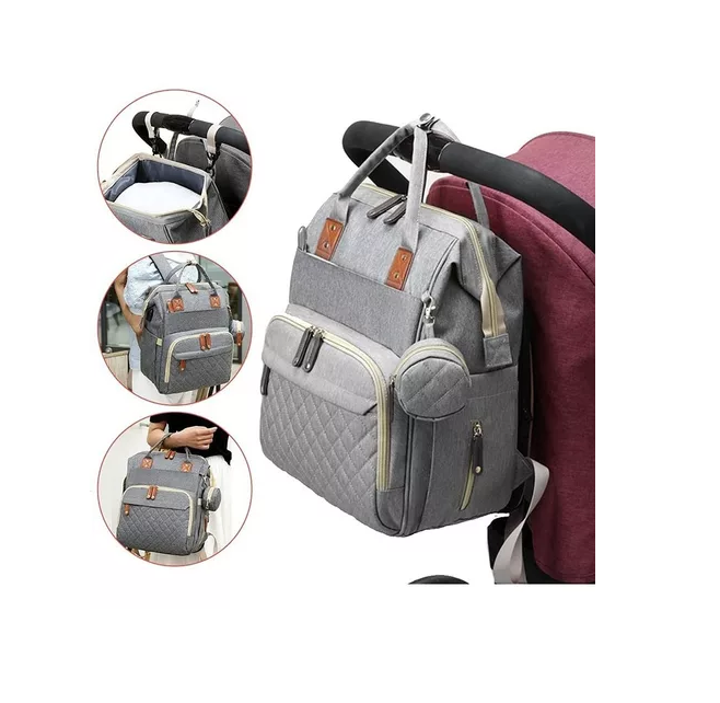 Pañalera Multifuncional Cambiador Bebe Mochila JQ-1