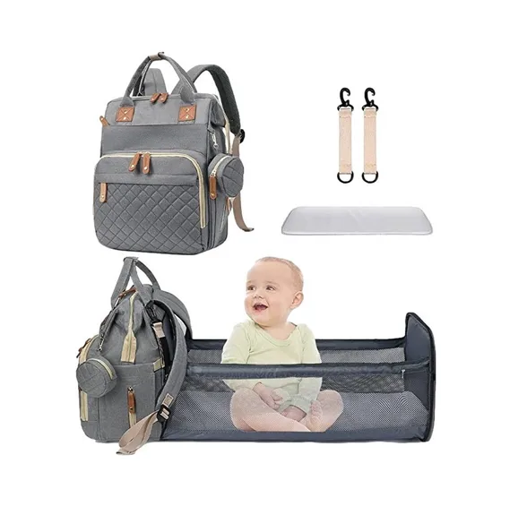 Pañalera Multifuncional Cambiador Bebe Mochila JQ-1